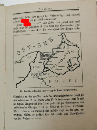 "Deutsche Mädel auf Vorposten" Erzählungen aus der Kampfzeit 1930/31, datiert 1934, 95 Seiten, im Schutzumschlag, letzte und erste Seite geklebt