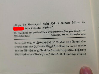 "Die Hitler-Jugend" Idee und Gestalt von Baldur von Schirach, datiert 1934, 237 Seiten, im Schutzumschlag, gebraucht
