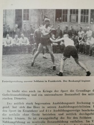 "Sport Jahrbuch für die Wehrmacht 1942", ca. 179 Seiten, gebraucht