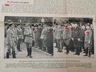 "Treffen der 26.R-D am 5. Juli 1936", 40 Seiten, mit Zeitungsauschnitt, gebraucht