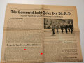 "Treffen der 26.R-D am 5. Juli 1936", 40 Seiten, mit Zeitungsauschnitt, gebraucht