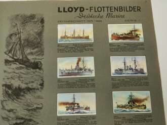 Sammelbilderalbum Lloyd Flottenbilder "Deutsche Marine" komplett