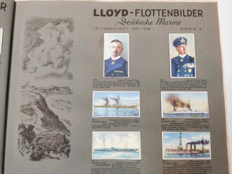 Sammelbilderalbum Lloyd Flottenbilder "Deutsche Marine" komplett