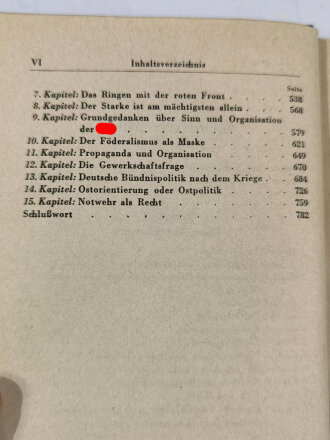 Adolf Hitler " Mein Kampf", blaue Ganzleinenausgabe von 1942