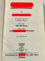 Adolf Hitler " Mein Kampf", blaue Ganzleinenausgabe von 1936, mit Schutzumschlag