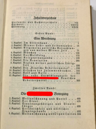 Adolf Hitler " Mein Kampf", Hochzeitsausgabe der Kreishauptstadt Offenburg 1938