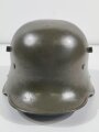 Stahlhelm Landespolizei Bayern 20iger Jahre ?. Originaler Weltkriegshelm , das Innenfutter mit div ersen Reparaturen, die Abzeichen Original