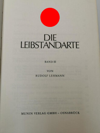 "Die Leibstandarte" Band III" 504 Seiten, gebraucht, A5, ohne Schutzumschlag