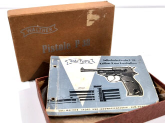 Deutschland nach 1945, Pappschachtel für Pistole P38 von Walther