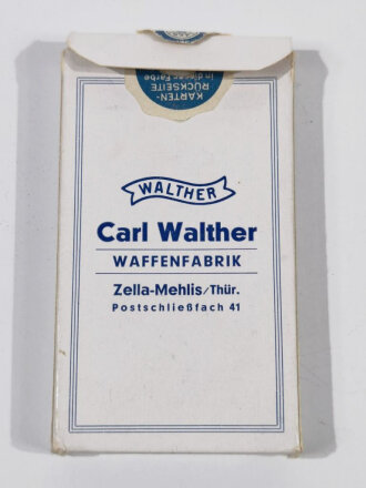 Carl Walther Zella Mehlis, Kartenspiel als Werbegeschenk....