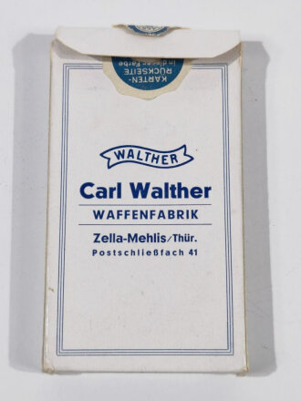 Carl Walther Zella Mehlis, Kartenspiel als Werbegeschenk. Guter Zustand