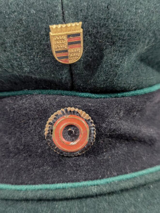 Polizei Württemberg, Schirmmütze mit Stoffschirm, Kammerstück von 1930, Kopfgrösse 55. Ungereinigtes Stück
