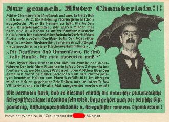 Parole der Woche Nr. 18, "Nur gemach, Mister...