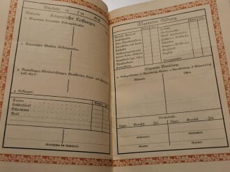 "Leistungsbuch" einer Grundschülerin im Sudetengau,  dazu ein  Slowakisches Zeugnis von 1946