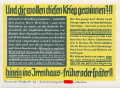 Parole der Woche Nr.46, "Und die wollen diesen Krieg gewinnen?!!", Zentralverlag der NSDAP, 7,5 x 10 cm