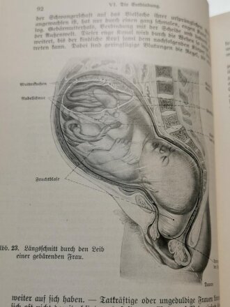 "Die deutsche Mutter und ihr erstes Kind" datiert 1934, DIN A5, gebraucht