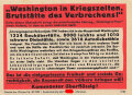 Parole der Woche Nr. 32/1942, "Washington in Kriegszeiten, Brutstätte des Verbrechens!", Zentralverlag der NSDAP, 7,5 x 10 cm