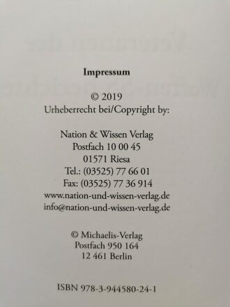 "Veteranen der Waffen-SS berichten" 124 Seiten, gebraucht, DIN A5, sehr guter Zustand