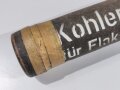 "Kohlentransportbüchse" für Flakscheinwerfer 60cm  datiert 1938, mit Inhalt