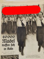 Hitlerjugend, Paar Signalflaggen mit Stempel der " Marine Gefolgschaft 1/79 Hildesheim" Gebraucht. Dazu eine Ausgabe " Die Fanfare" Kampfschrift der Hitler Jugend