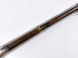 Württemberg, Perkussionsgewehr für Bürgerwehr 1848,  Königliche Württembergische Gewehrfabrik Oberndorf Kaliber 17,1mm, Gesamtlänge 142 cm, Messingbeschläge, Hahnschraube fehlt