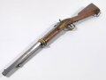 Baden, Artilleriekarabiner M 1816/40/50 U/M,von Steinschloß auf Perkussion aptiert, Laufmarke von 1812, Piston fehlt,Oberringfeder defekt