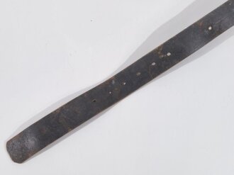 Eindornkoppel , höchstwahrscheinlich Deutsch 1.Weltkrieg. Eiserne Schnalle, Gesamtlänge 115cm