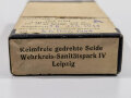 "Keimfreie gedrehte Seide" Wehrkreis Sanitätspark Leipzig, datiert 1944