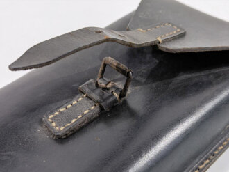 Tasche für die kurze Drahtschere der Wehrmacht . Leicht angetrocknet, guter Zustand, Hersteller "ewx 1941"