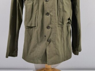 U.S. WWII Jacket, HBT, with gas flap, unused, no label