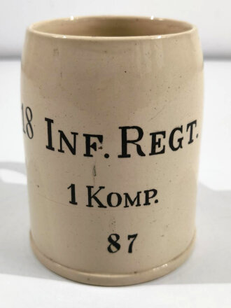 Bierkrug 0,5 Liter " 18.Inf. Regt."...