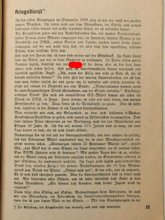 "Mädel erzählen aus ihrem Beruf", Schulungsdienst der Hitler-Jugend, August 1940, 48 Seiten, A5