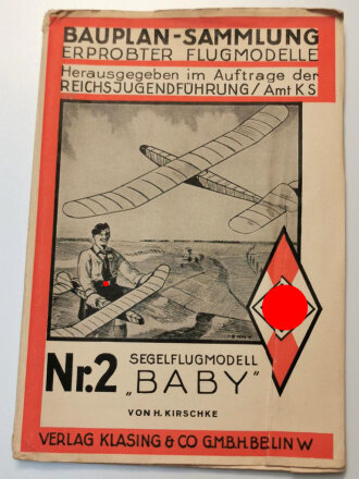 "Bauplan-Sammlung erprobter Flugmodelle Nr. 2 Segelflugmodell Baby" gebraucht