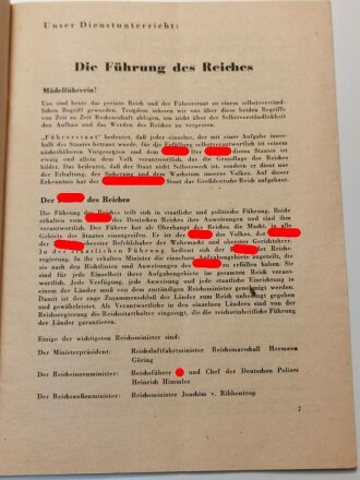 "Führerinnendienst des Gebietes Niederdonau" Jungmädel, Jänner 1944, DIN A5