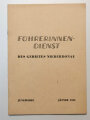 "Führerinnendienst des Gebietes Niederdonau" Jungmädel, Jänner 1944, DIN A5