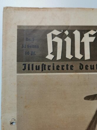 "Hilf Mit!" Illustrierte deutsche Schülerzeitung, Nr.5, 32 Seiten, Februar 1936, gelocht, A4