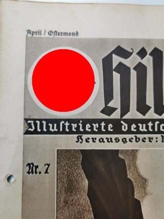 "Hilf Mit!" Illustrierte deutsche Schülerzeitung, Nr.7, April/Ostermond 1934, gelocht, A4