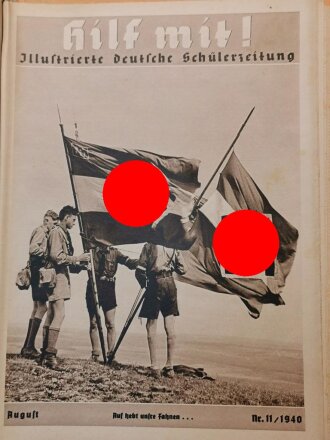 "Hilf Mit!" Deutsche Jugendburg Die Schülerzeitschriften Des NSLB Jahrgang 1939/40, 12 Ausgaben im Ordner