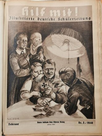 "Hilf Mit!" Deutsche Jugendburg Die Schülerzeitschriften Des NSLB Jahrgang 1939/40, 12 Ausgaben im Ordner