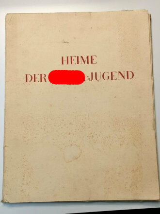 "Heime der Hitler-Jugend" 20 Farbdrucke nach Aquarellen von Professor Alfred Thon, nicht vollständig, nur 11 Drucke enthalten