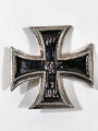 Eisernes Kreuz 1.Klasse 1914. Nadel abgebrochen und fehlt, Vorderseite mit Kaltemaille aufgefüllt