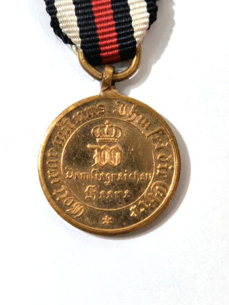 Kriegsdenkmünze 1870/71 für Kampfer am Band....