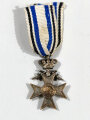 Bayern, Militär Verdienstkreuz 2.Klasse mit Krone und Schwertern am Band, Miniatur  Gesamthöhe 28mm