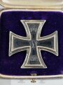 Eisernes Kreuz 1.Klasse 1914. Hersteller K.A.G. , im Verleihungsetui, mit Umkarton