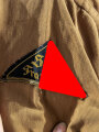 Hitlerjugend, Dienstbluse eines Angehörigen der Flieger HJ Nürnberg.  Die Effekten von Hand originalvernäht.