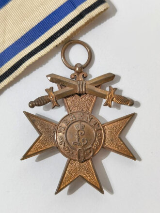 Bayern, Militär Verdienstkreuz 3.Klasse mit Schwertern, dazu Bandabschnitt