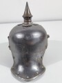 Preussen, Helm für Jäger zu Pferd, Hersteller "Schulz & Holdefleiss Berlin N. 1916". Das Innenfutter neuzeitlich ergänzt. Baustelle mit guter Basis, Größe 56