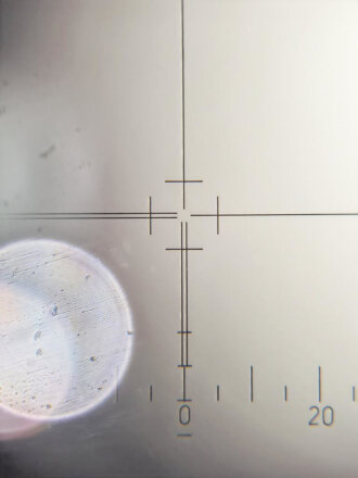 Richtkreis 40 für Artillerie, Originallack, klare Durchsicht und Gitternetz, Hersteller cme.