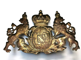 Bayern, Emblem für ein Pickelhaube, REPRODUKTION aus Eisenblech