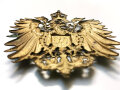 Kaiserreich, Emblem für eine Pickelhaube Modell 1900 für Mannschaften des Ostasiatischen Expeditionskorps, REPRODUKTION aus Messingblech